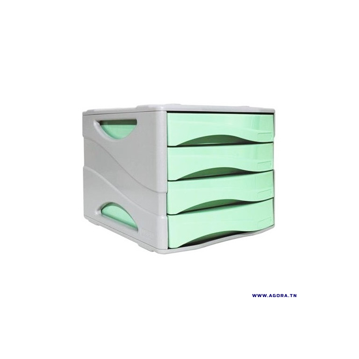 BLOC DE 4 TIROIRS ARDA - VERT PASTEL | Agora.tn