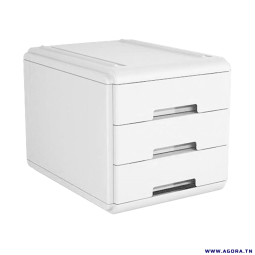 MINI BLOC DE 3 TIROIRS MY DESK ARDA - BLANC | Agora.tn
