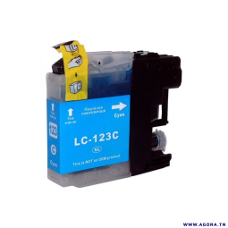 CARTOUCHE ADAPTABLE BROTHER LC123C CYAN | Agora.tn