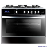 CUISINIÈRE À GAZ UNIONAIRE 5 FEUX 90CM NOIR
