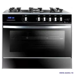 CUISINIÈRE À GAZ UNIONAIRE 5 FEUX 90CM NOIR