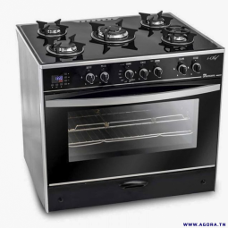 CUISINIÈRE À GAZ UNIONAIRE GAS-C6090GS-AC 5 FEUX 90CM NOIR