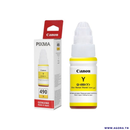 BOUTEILLE D'ENCRE ORIGINAL CANON GI-490 70ML JAUNE