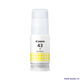 BOUTEILLE D'ENCRE ORIGINAL CANON GI-43 60ML JAUNE