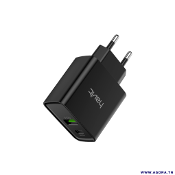 TETE CHARGEUR HAVIT FAST CHARGER HV-UC111 PD20W+QC3 TYPE C + USB | Agora.tn