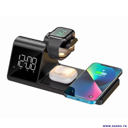 STATION DE CHARGE SANS FIL 3EN1 HAVIT W3042 | NOIR | Agora.tn