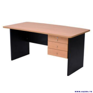 BUREAU MEL A 3 TIROIRS L140 X P80 X H73 CM | Agora.tn