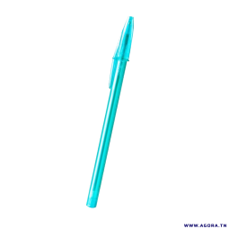 PAQUET DE 12 STYLOS A BILLE BIC CRISTAL FASHION BLEU CIEL | Agora.tn