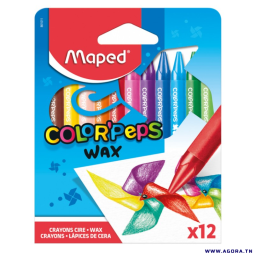 PAQUET DE 12 CRAYONS PASTEL MAPED COULEUR  0001924