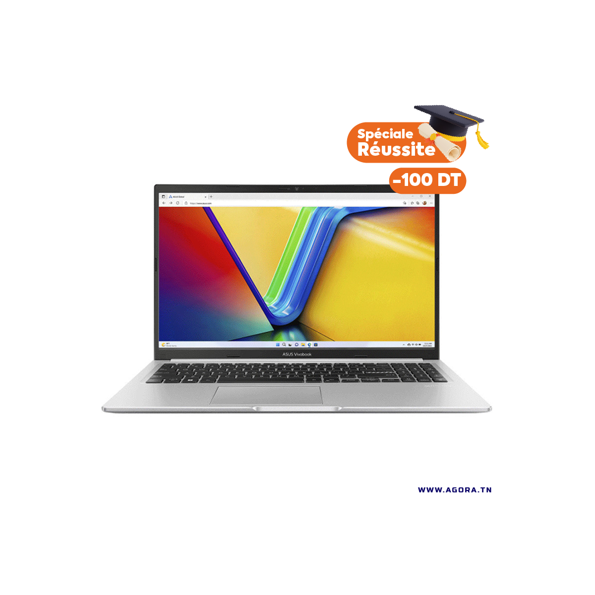 PC PORTABLE ASUS VIVOBOOK 15 X1502VA I9-13900H | 8Go | 512Go SSD | Windows 11 | 15.6'' | SILVER  X1502VA-NJ257W