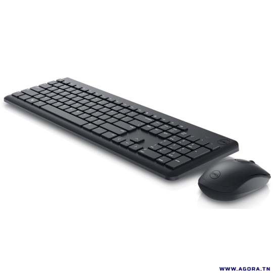 ENSEMBLE CLAVIER ET SOURIS SANS FIL DELL KM3322W AZERTY | NOIR KM3322W-FR