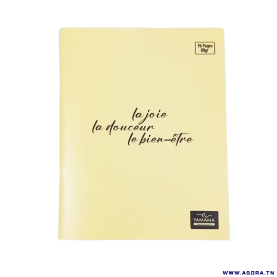 CAHIER PIQURE 96P CP PASTEL SYS 80G YAMAMA  0771457