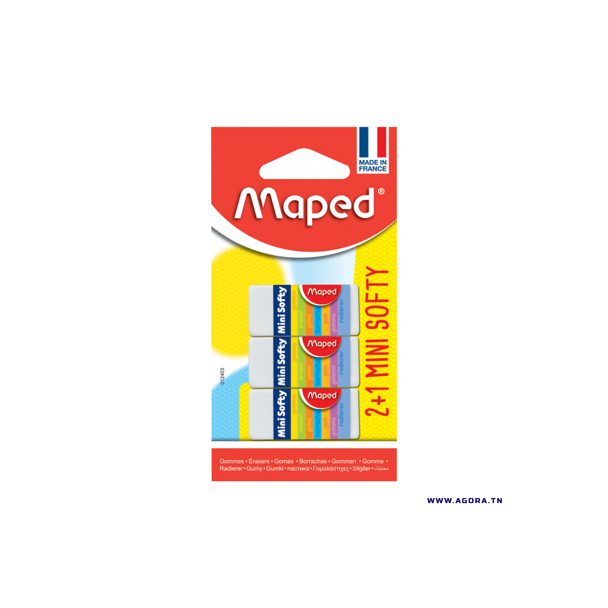 3 GOMMES TECHNIC MINI SOFTY MAPED 012403