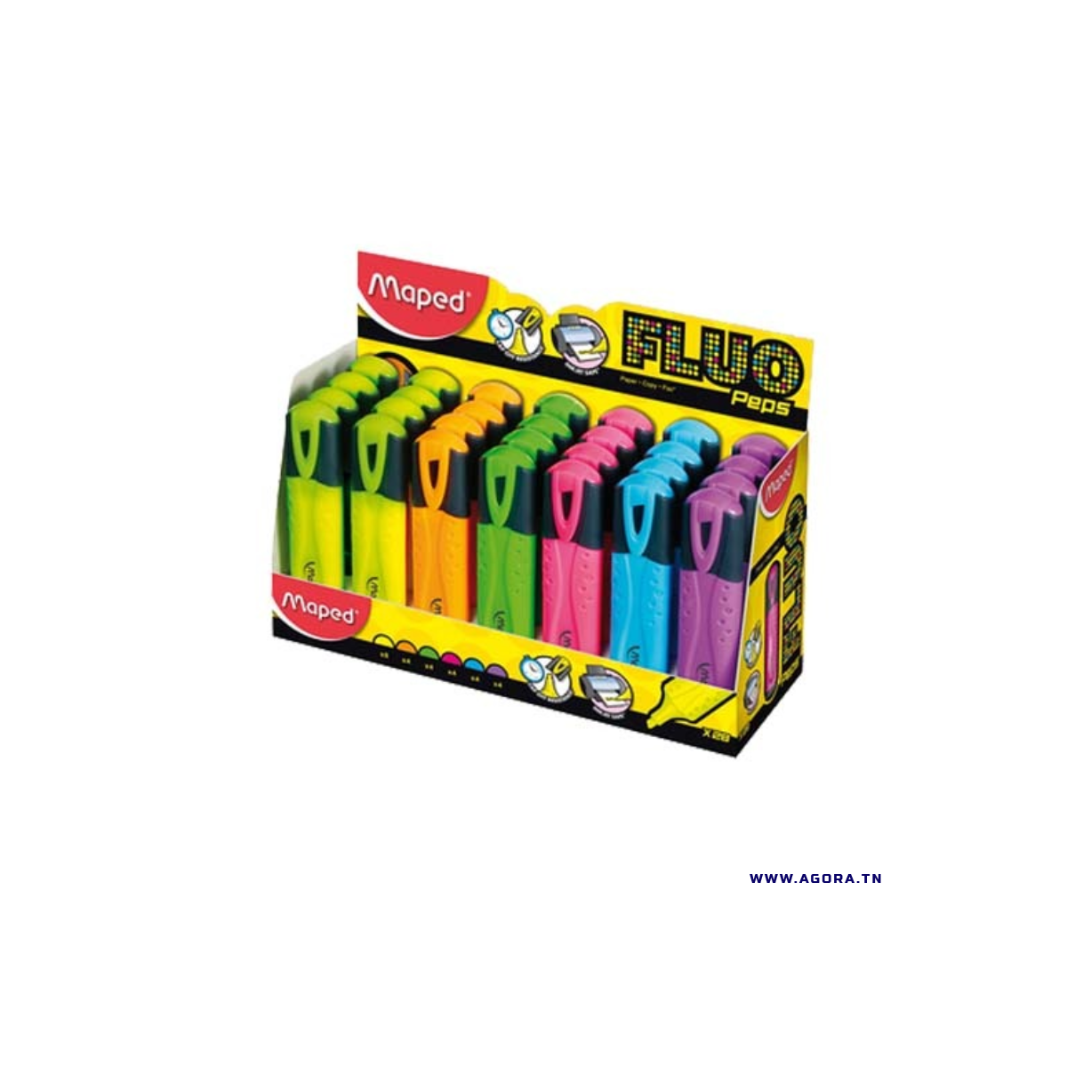 MARQUEUR FLUO ASSORTIES MAPED