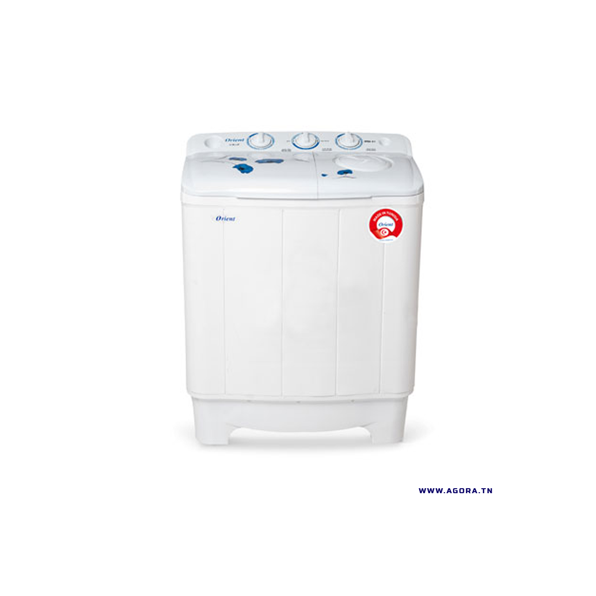 MACHINE À LAVER ORIENT SEMI-AUTOMATIQUE 8KG BLANC