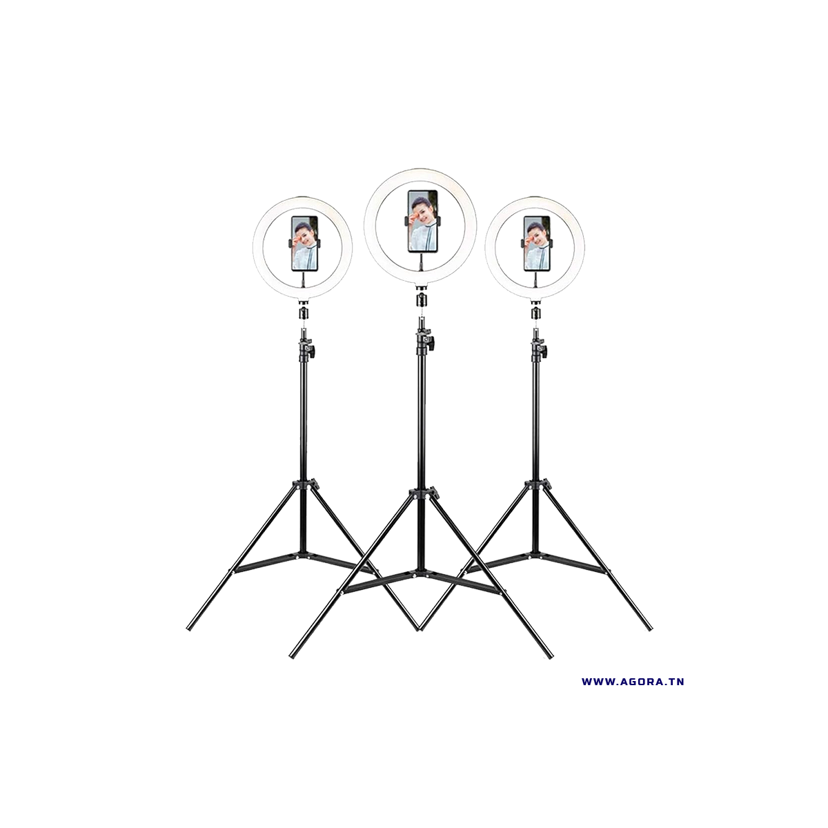 ANNEAU LUMIERE LED HAVIT ST7012 PRO AVEC TREPIED POUR SMARTPHONE