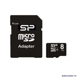 CARTE MEMOIRE SILICON POWER 8 GB SP008GBSTH010V10SP  | Agora.tn