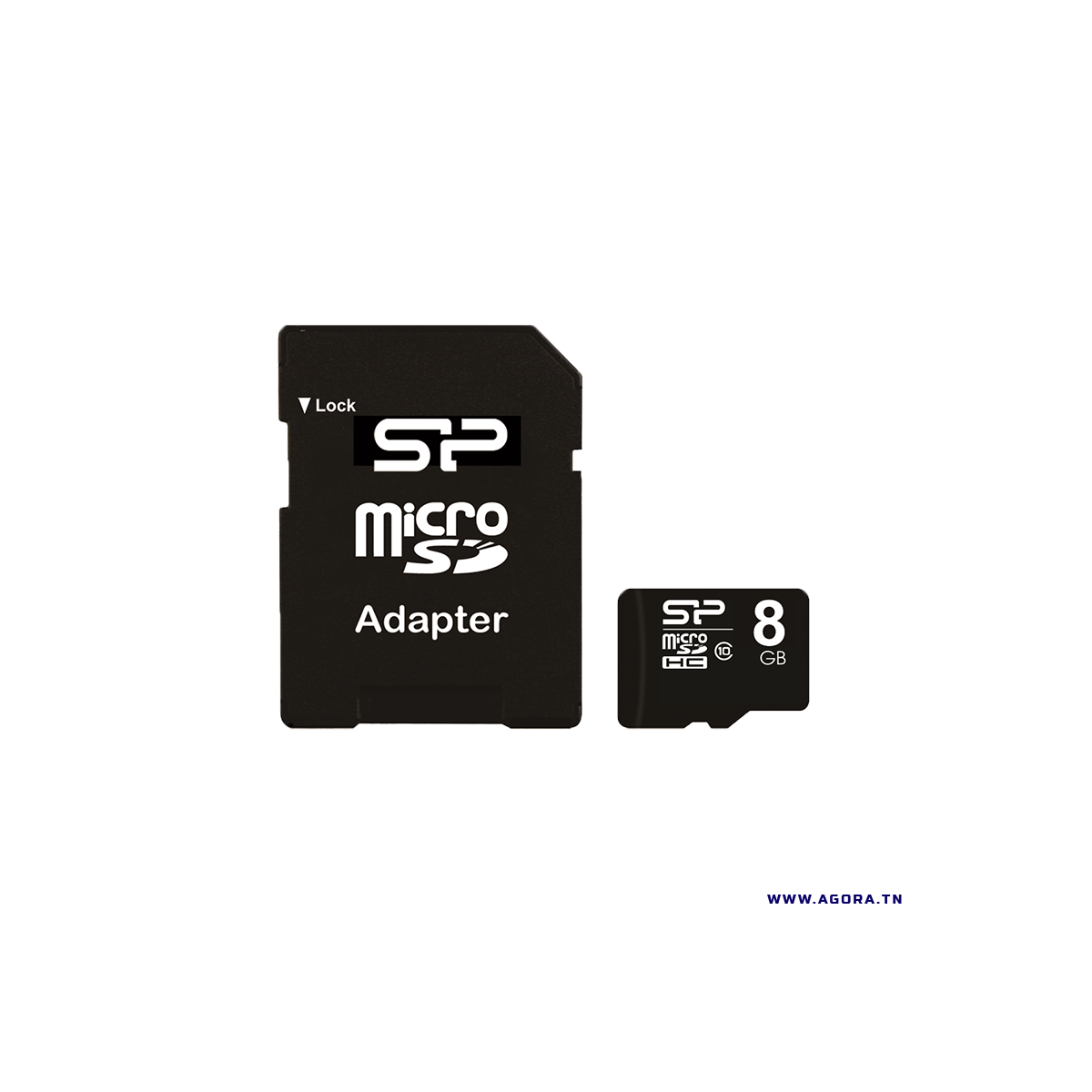 CARTE MEMOIRE SILICON POWER 8 GB SP008GBSTH010V10SP  | Agora.tn