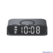 STATION DE CHARGE SANS FIL AVEC REVEIL D'ALARME HAVIT W3031 NOIR