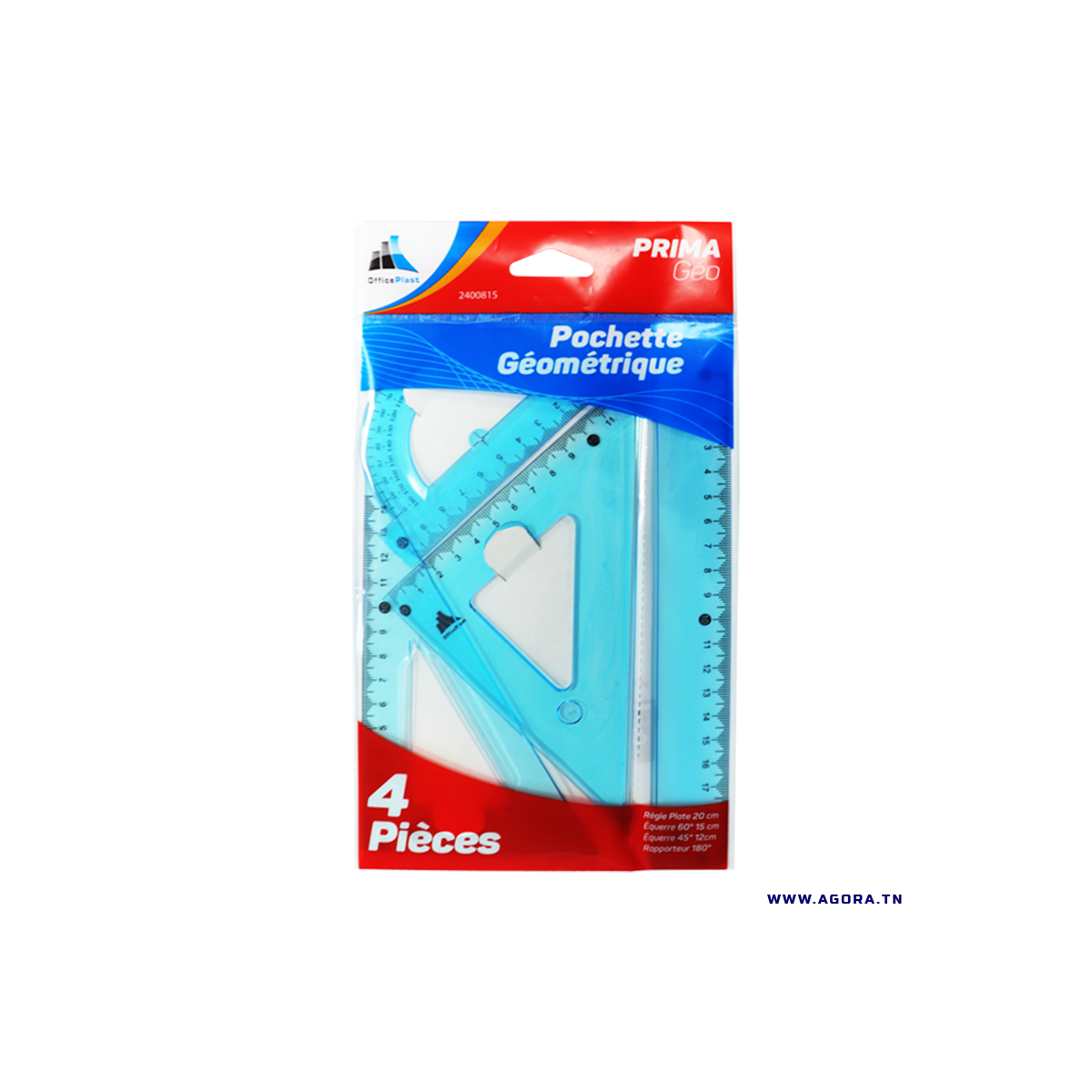 POCHETTE GEOMETRIQUE OFFICEPLAST PM 2400815C65 | Agora.tn