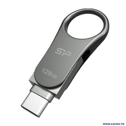 FLASH DISQUE 128GO SILICON POWER C80 OTG USB 3.2 TYPE C