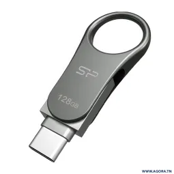 FLASH DISQUE 128GO SILICON POWER C80 OTG USB 3.2 TYPE C