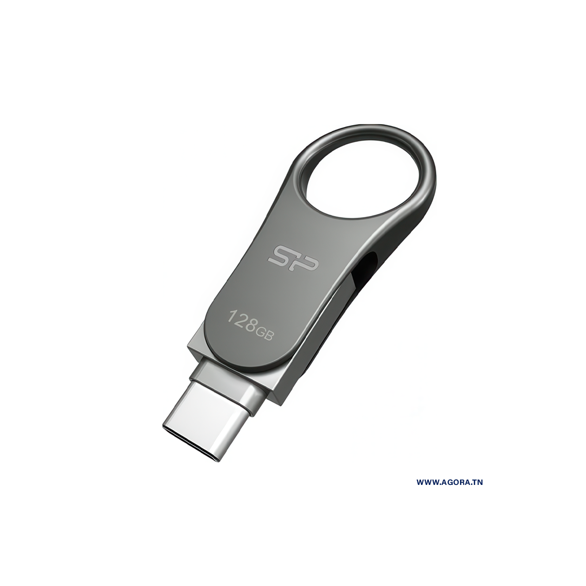 FLASH DISQUE 128GO SILICON POWER C80 OTG USB 3.2 TYPE C