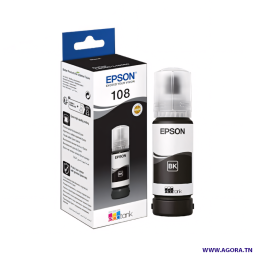 BOUTEILLE D'ENCRE ORIGINAL EPSON 108 70ML NOIR