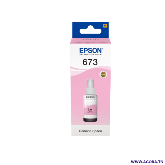 BOUTEILLE D'ENCRE ORIGINAL EPSON 673 70ML MAGENTA CLAIR