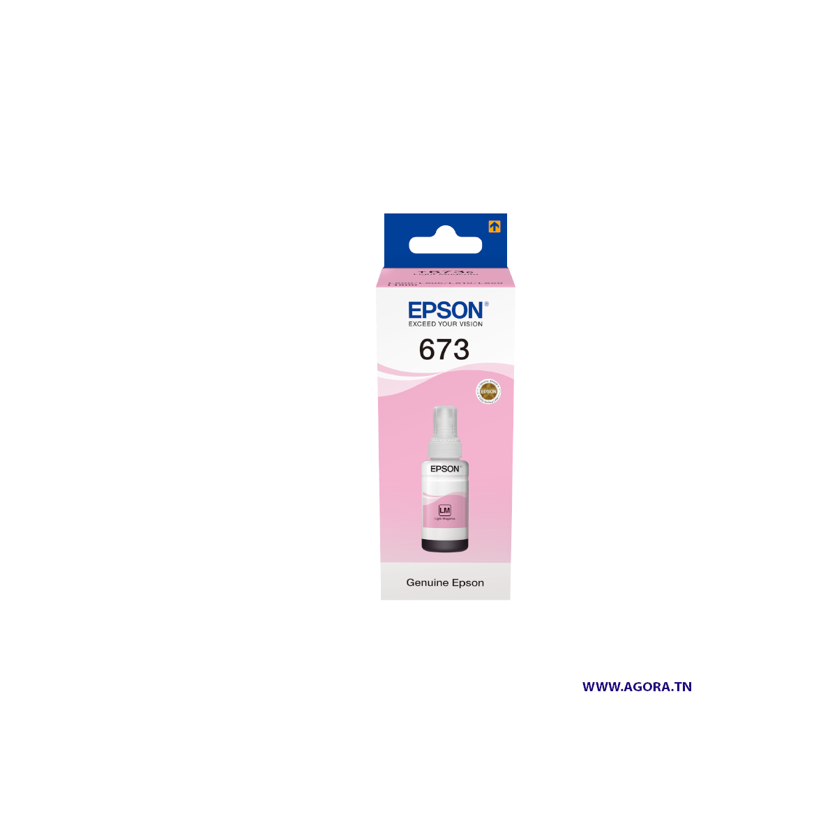 BOUTEILLE D'ENCRE ORIGINAL EPSON 673 70ML MAGENTA CLAIR