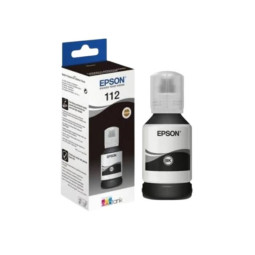 BOUTEILLE D'ENCRE ORIGINAL EPSON 112 127ML NOIR
