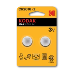 PILE KODAK CR2016 MAX LITHIUM BL2