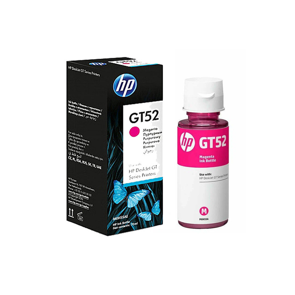 BOUTEILLE D'ENCRE ORIGINAL HP GT52 70ML MAGENTA