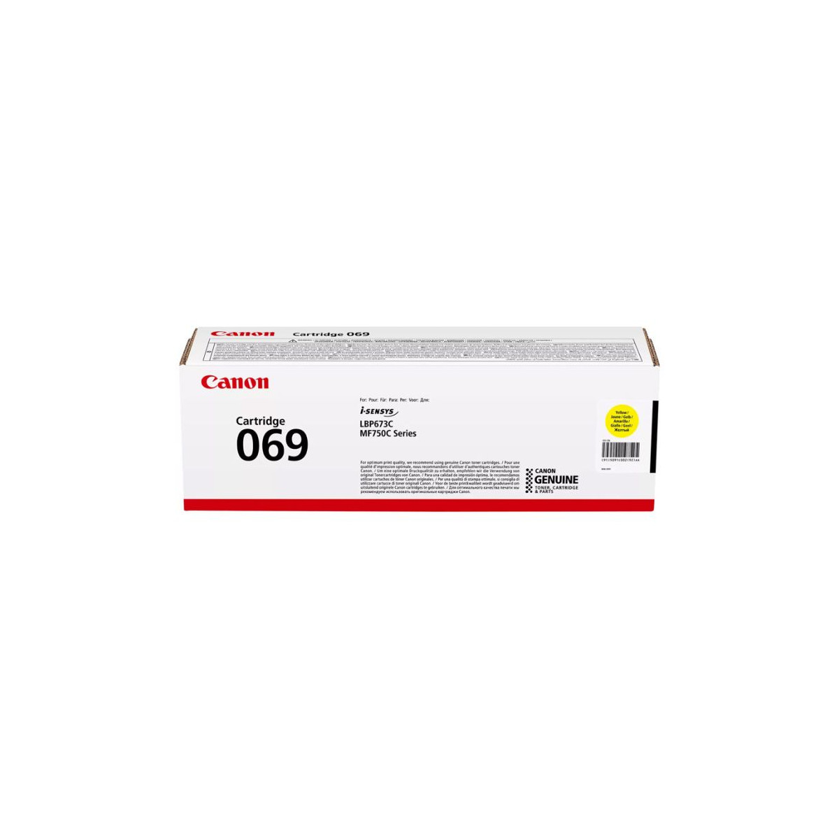 TONER ADAPTABLE CANON CRG-069Y JAUNE