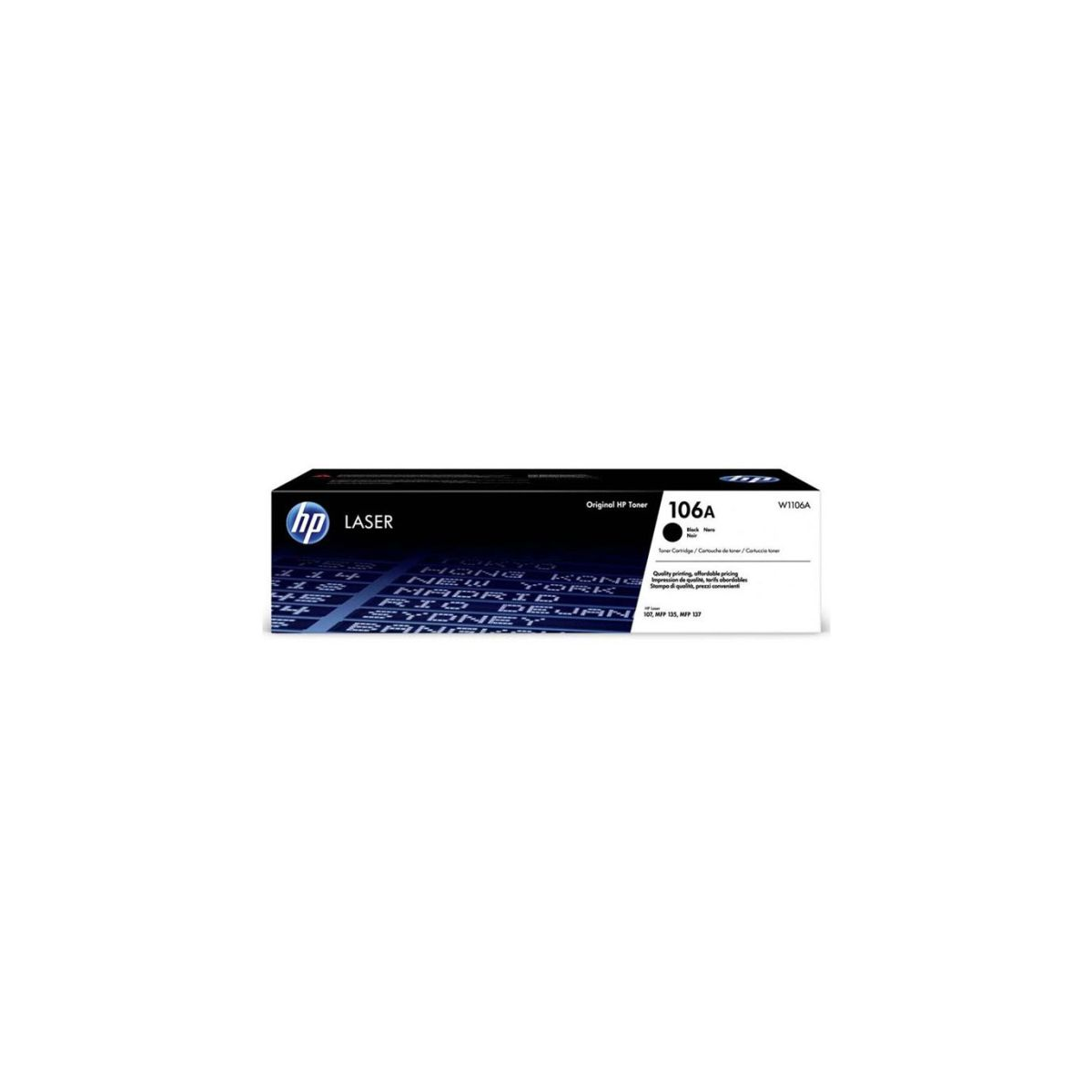 TONER LASER ADAPTABLE HP W1106A-5K NOIR