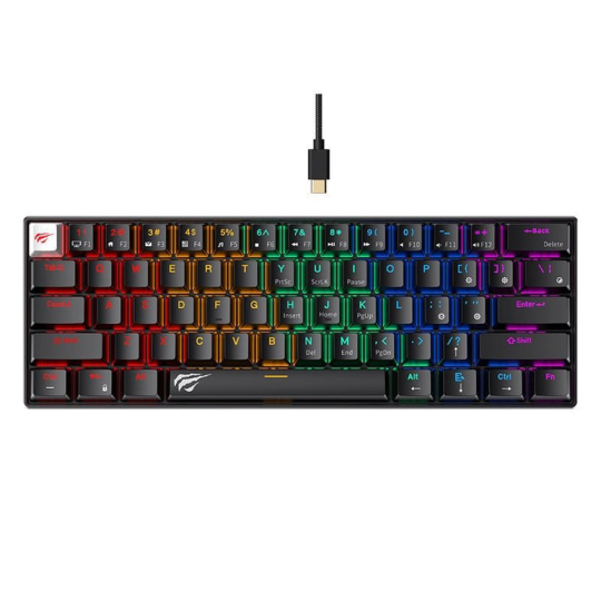 CLAVIER GAMER HAVIT KB903L MÉCANIQUE RGB BACKLIT NOIR