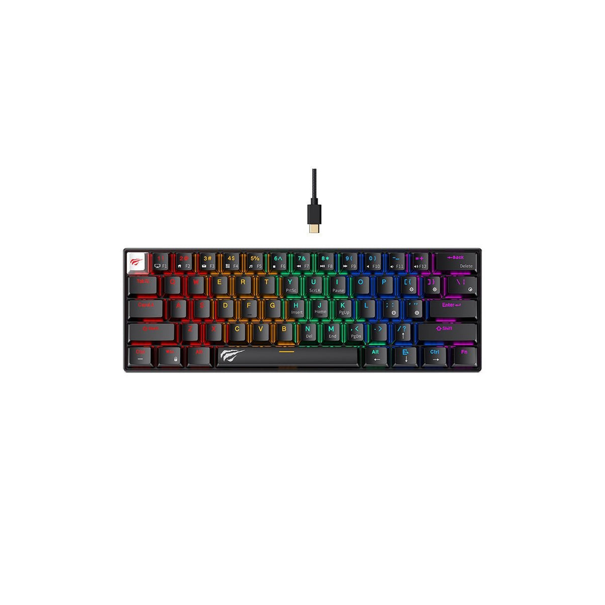 CLAVIER GAMER HAVIT KB903L MÉCANIQUE RGB BACKLIT NOIR