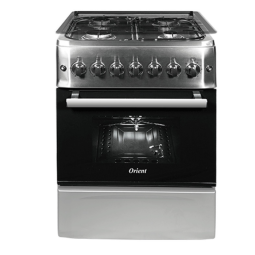 CUISINIÈRE À GAZ ORIENT 4 FEUX 60CM INOX