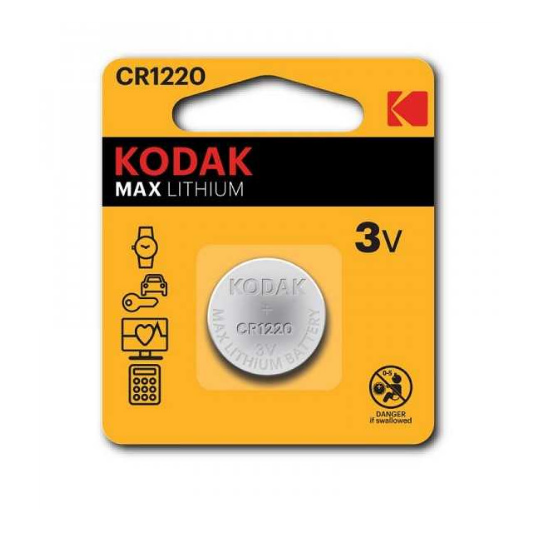 PILE KODAK CR1220 MAX LITHIUM B2