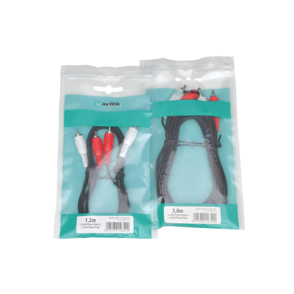 CABLE 2* RCA TO 2 * RCA 1.2M