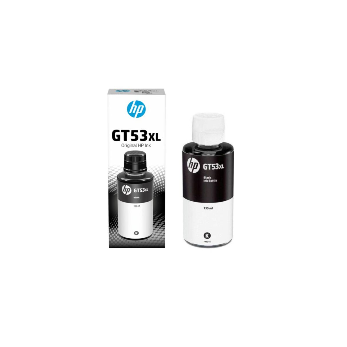 BOUTEILLE D'ENCRE ORIGINAL AUTHENTIQUE HP GT53XL 135ML NOIR