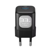TETE CHARGEUR HAVIT GAN FAST CHARGER HV-UC230 DUAL USB-C 33W+USB-A30W