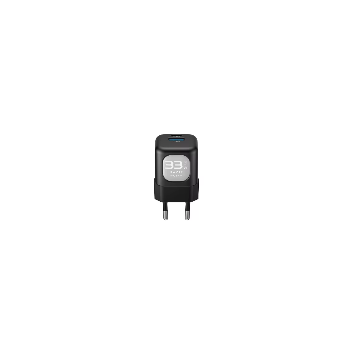 TETE CHARGEUR HAVIT GAN FAST CHARGER HV-UC230 DUAL USB-C 33W+USB-A30W