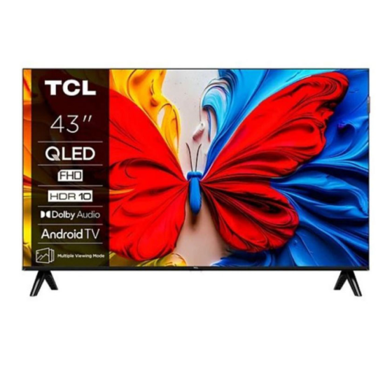 TV TCL S5K 43'' QLED FULL HD SMART GOOGLE TV AVEC RÉCEPTEUR INTÉGRÉ