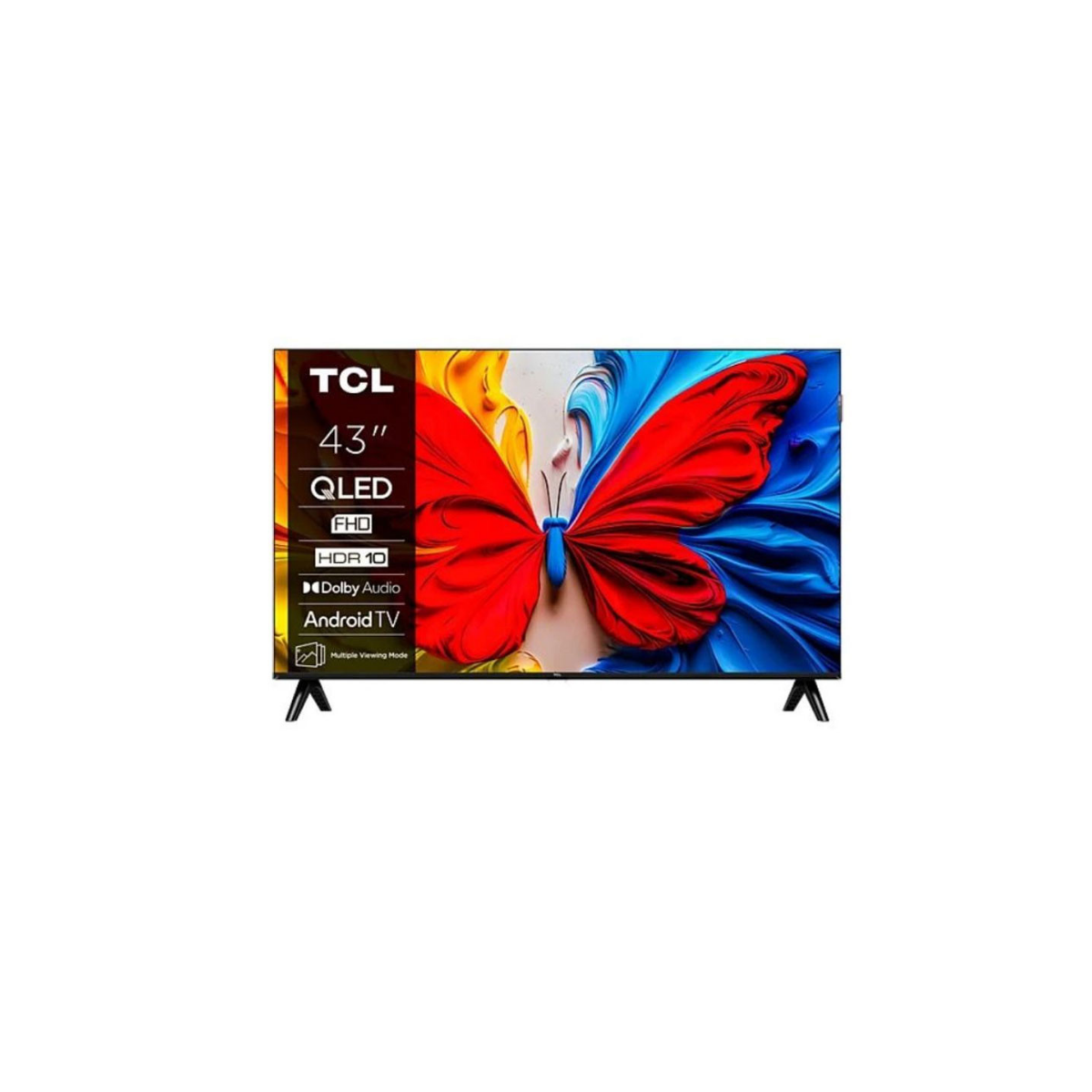 TV TCL S5K 43'' QLED FULL HD SMART GOOGLE TV AVEC RÉCEPTEUR INTÉGRÉ