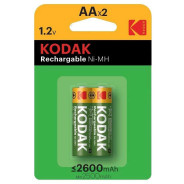 PILE KODAK RECHARGEABLES Ni-Mh A 2600 MAH AA B2