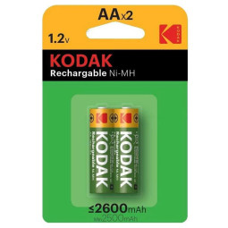 PILE KODAK RECHARGEABLES Ni-Mh A 2600 MAH AA B2