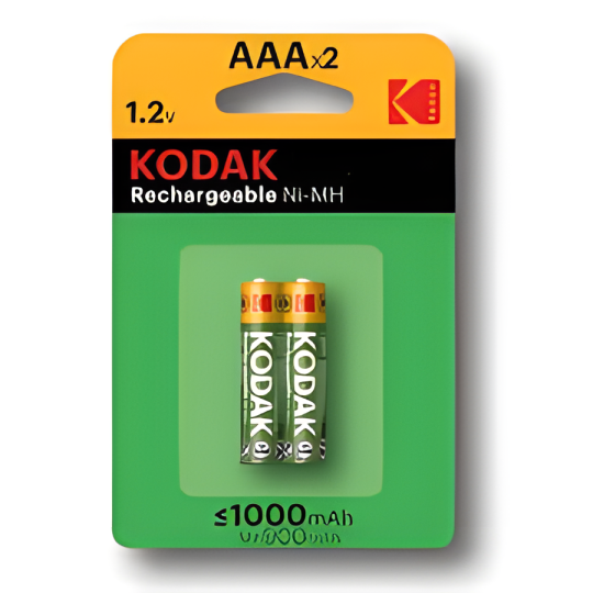 PILE KODAK RECHARGEABLES Ni-Mh A 1000 MAH AAA B2