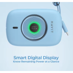 POWER BANK HAVIT PB5214 10000MAH PD35W BLEU