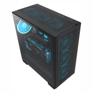 BOITIER GAMER FPMAX WIND CORE G5 EX H909 NOIR 4X12CM FAN